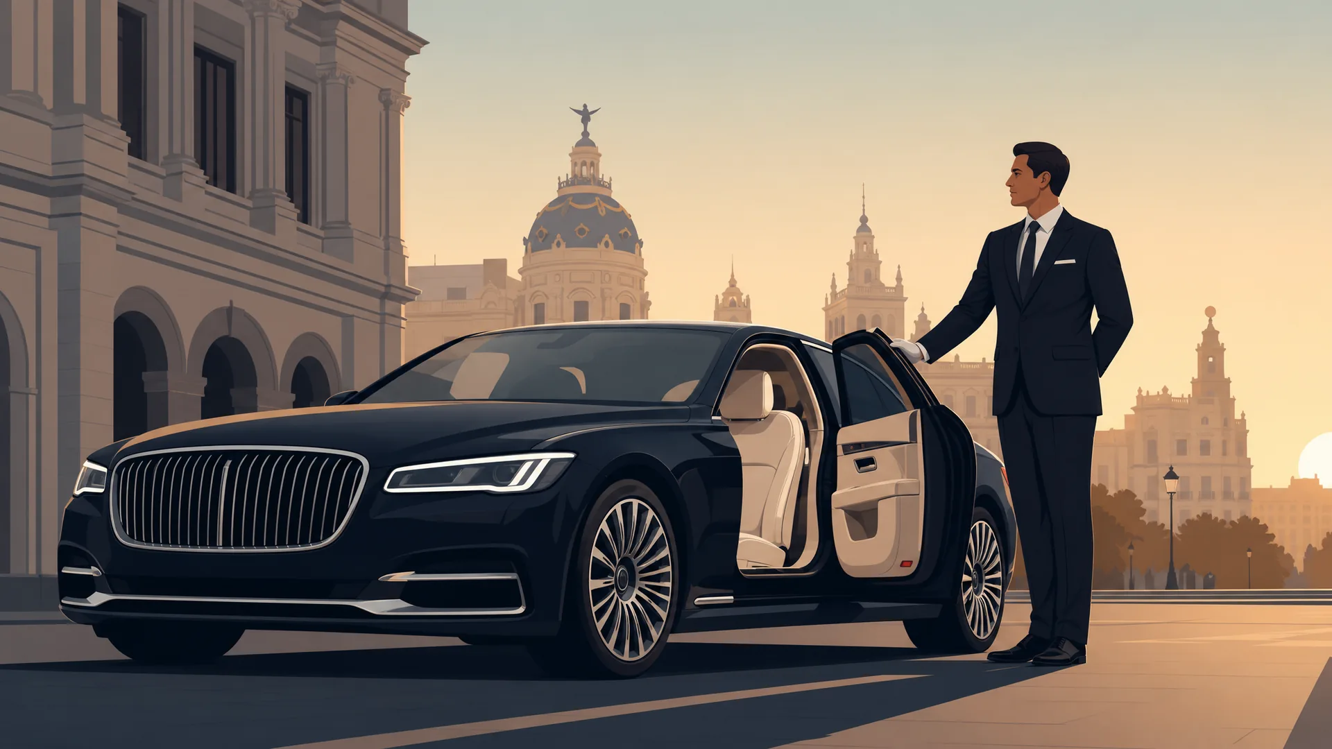 Chauffeur Madrid - Transporte privado de lujo 24/7