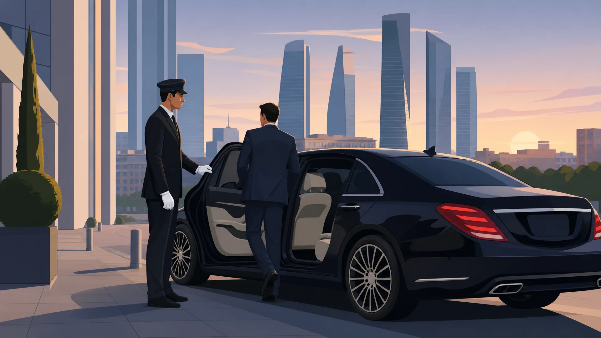 Chauffeur Service Madrid Executives: Corporate Standard